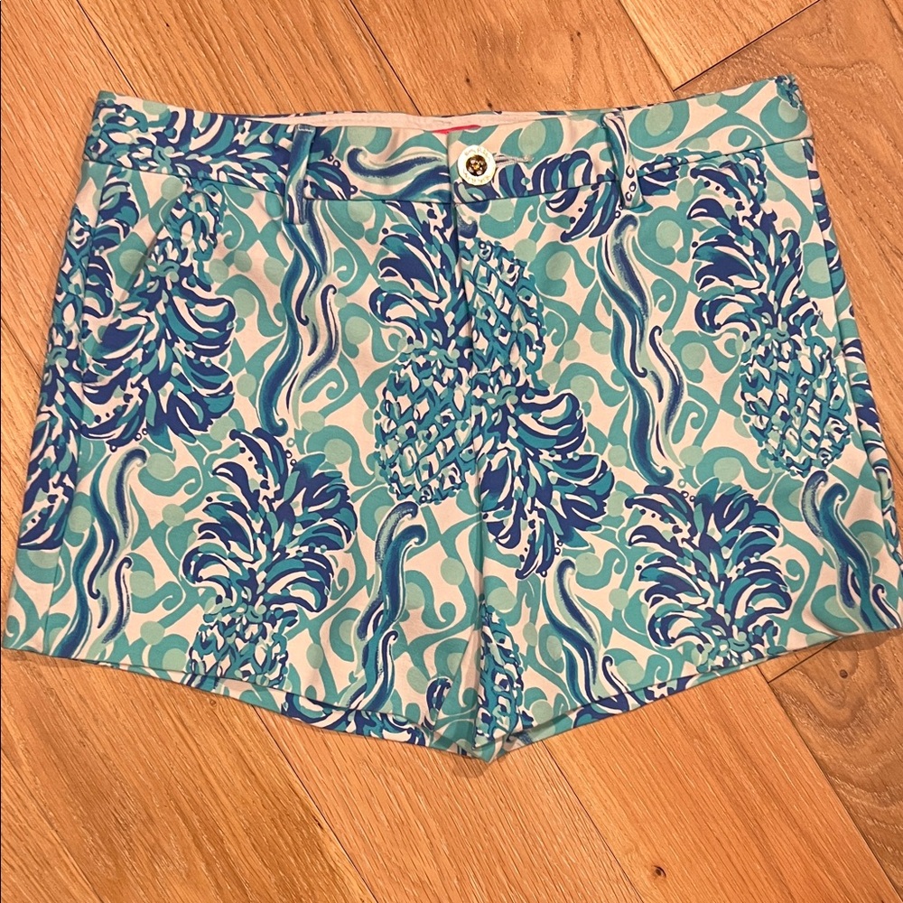 Lilly Pulitzer Callahan Knit Short Size 2‎ Shorts Pineapple